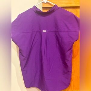 XSmall FIGS Ultra Violet Rafaela Oversized Scrub Top